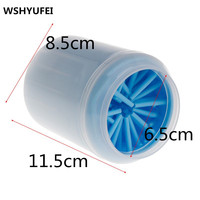Dog Paw Cleaner Cup miękkie silikonowe grzebienie przenośne na świeże powietrze dla zwierząt domowych ręcznik podkładka pod stopy łapa szczotka do czyszczenia szybko myj stopkę czerpak porządkowy 2